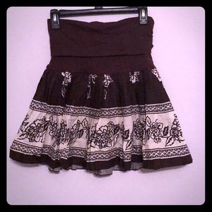 Nordstrom skirt with fold-over waist-very soft fabric, cute skirt!